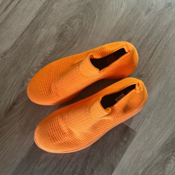 Vibrant Orange Slip-On womens Shoes - Picture 2 of 7